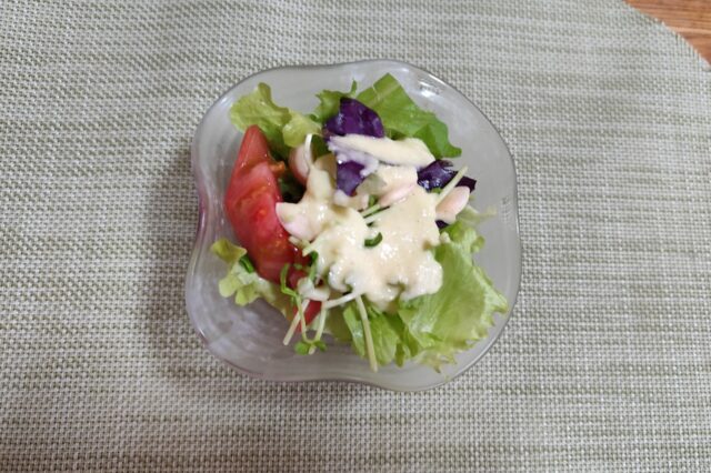 野菜サラダ 甘酒玉ねぎドレッシング