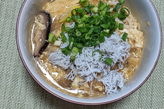 しらすのかきたまあんかけうどん