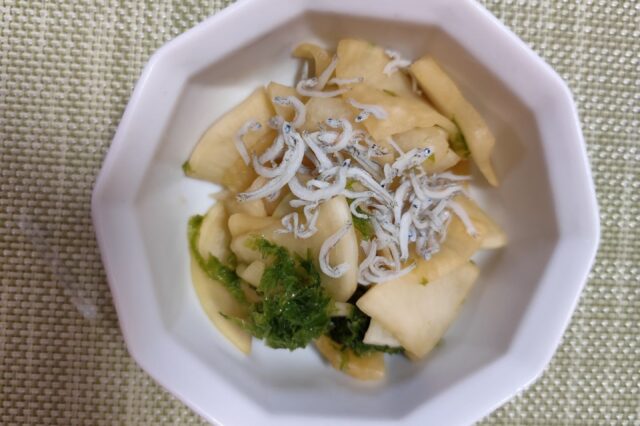 大根のじゃこ海苔和え