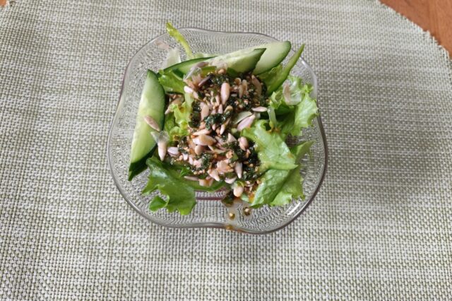 野菜サラダ 梅しそドレッシング