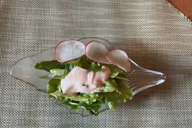 野菜サラダ 柚子胡椒梅ドレッシング