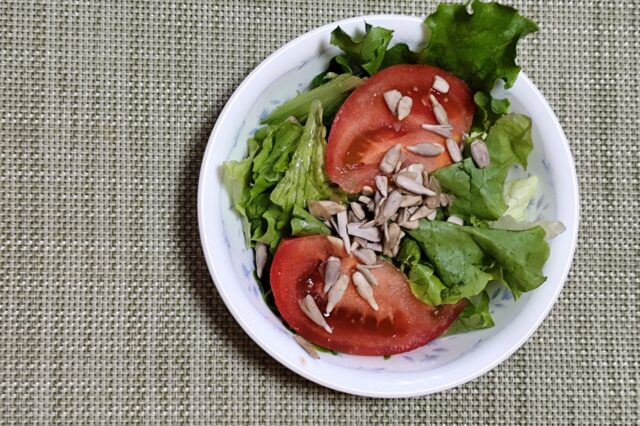 野菜サラダ カレー豆乳ドレッシング