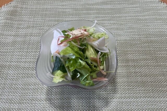 野菜サラダ 青シソドレッシング