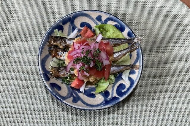 魚とレンズ豆のマリネ