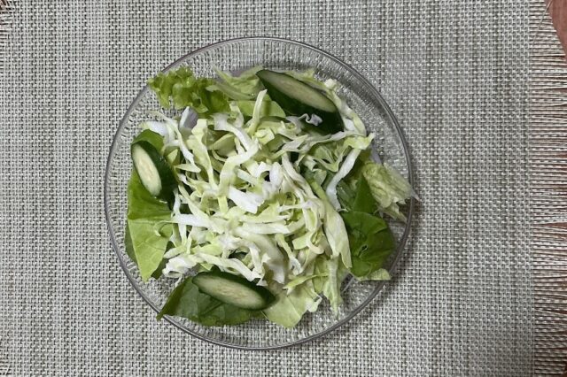 野菜サラダ 人参のスパイスドレッシング