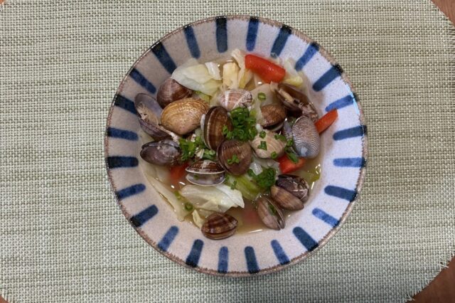 アサリとキャベツのスープ煮