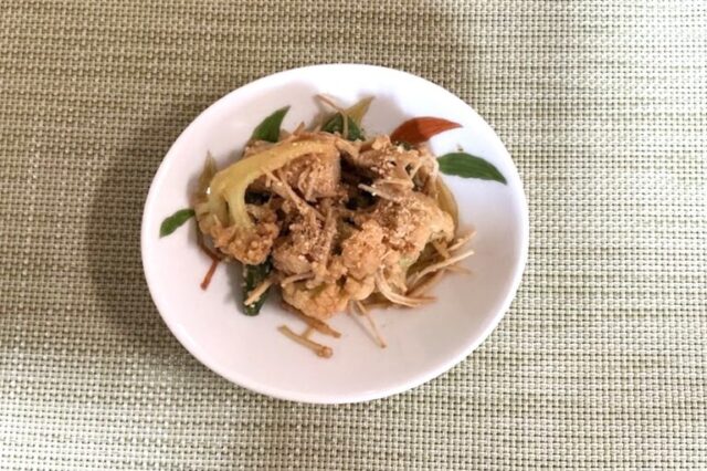 カリフラワーの炒りぬか和え