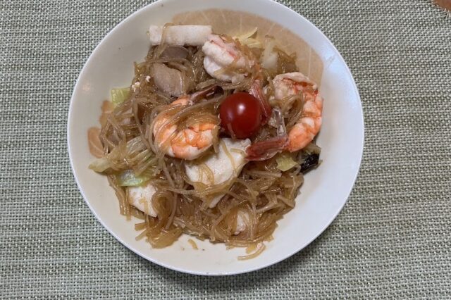 海鮮ビーフン炒め