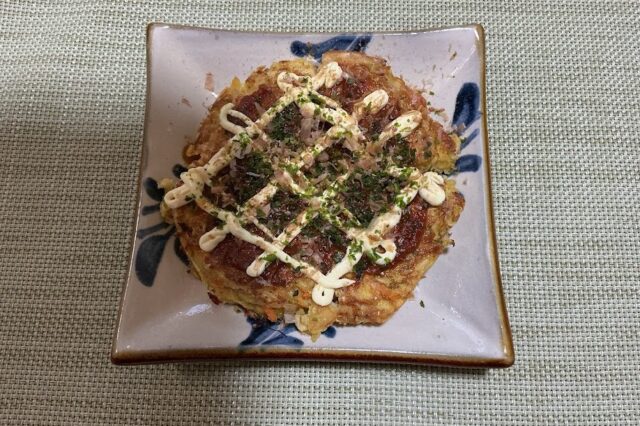 おからと切干大根のお好み焼き 桜エビ入り