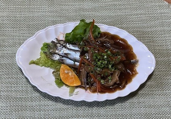 蒸し魚の野菜あんかけ