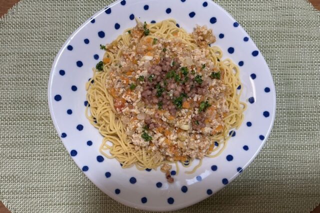 高きび入りミートスパゲッティ⭐︎