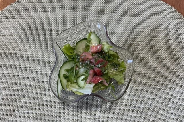 野菜サラダ《トマトとレモンのドレ》⭐︎