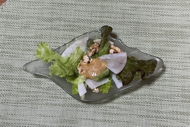 野菜サラダ《味噌ワサビドレ》⭐︎