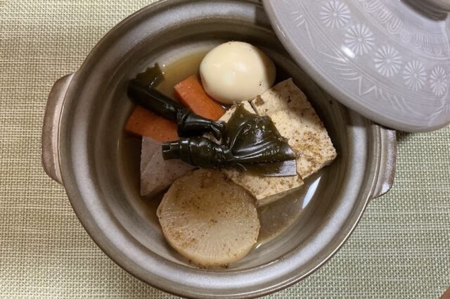 甘酒おでん(ゆで卵添え)