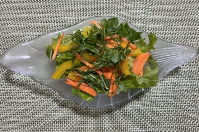 野菜サラダ《玉ねぎ味噌ドレ》⭐︎