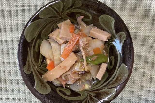 高野豆腐の八宝菜(桜エビ入り)