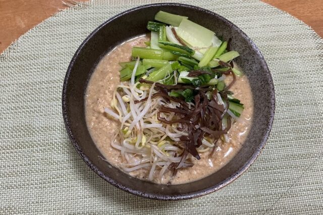 鶏ブロスのラーメン風
