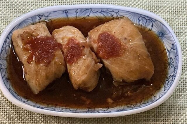 凍り豆腐のロールキャベツ⭐︎