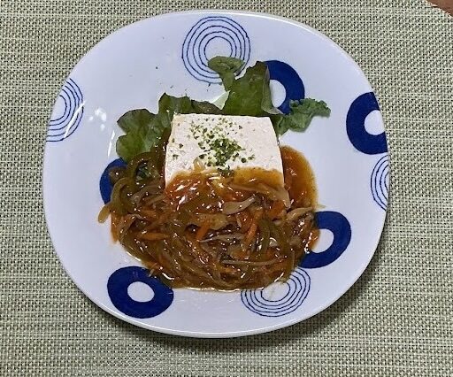 豆腐の甘酢あんかけ⭐︎