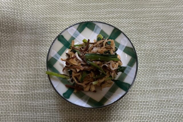 青菜と切干大根とひじきのじゃこ和え