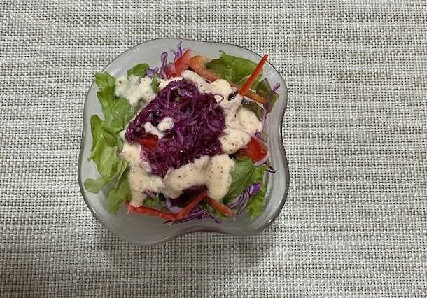 野菜サラダ《豆乳玉ねぎドレ》