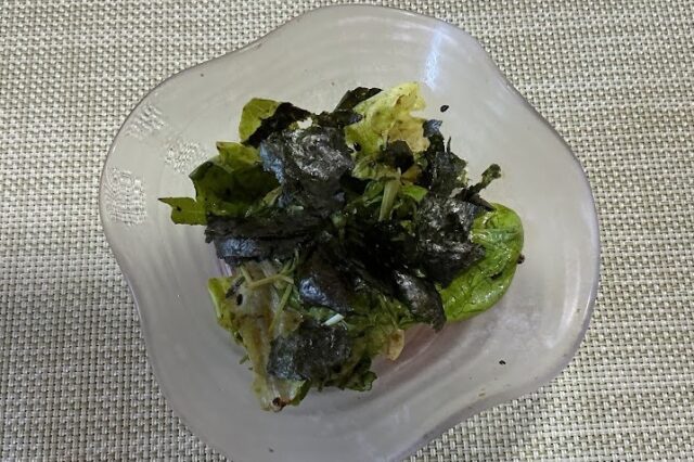 レタスとのりのナムル