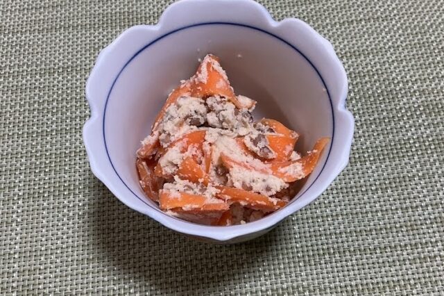 高きびと人参のおから和え