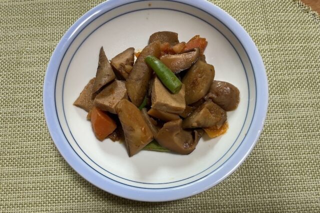 高野豆腐と根菜の重ね煮