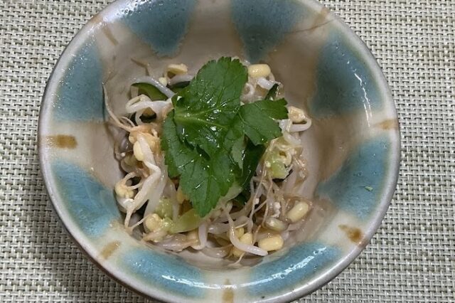 きゅうりともやしの酢味噌和え