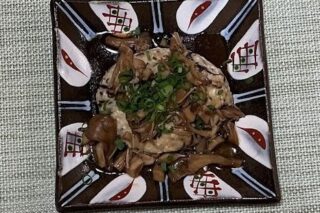 ひじき入り豆腐ハンバーグきのこソース⭐︎