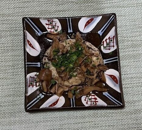 ひじき入り豆腐ハンバーグきのこソース⭐︎