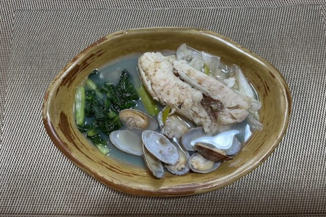 魚とあさりのマース煮⭐︎