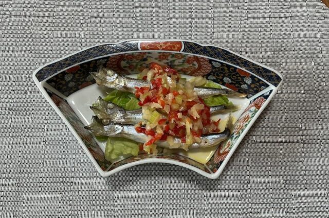蒸し魚のさっぱり野菜ソースかけ⭐︎