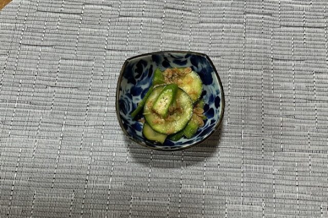 桜エビとズッキーニのナムル