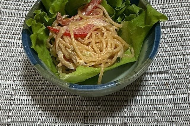 ごまマヨ春雨サラダ《豆乳マヨドレ》