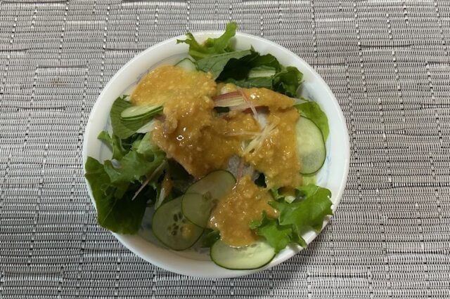 野菜サラダ《生姜ゴマ味噌ドレ》★