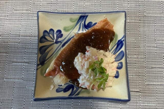 蒸し魚の南蛮風タルタルソース