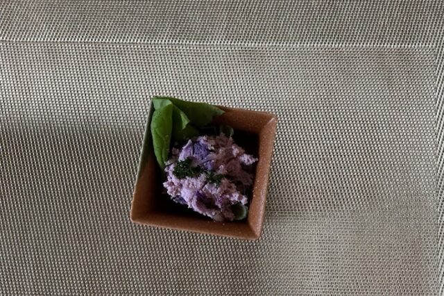 おから入り紅芋と玉ねぎのデリ風サラダ
