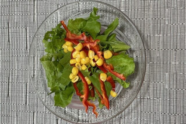 野菜サラダ《豆乳ワサビ味噌ドレ》