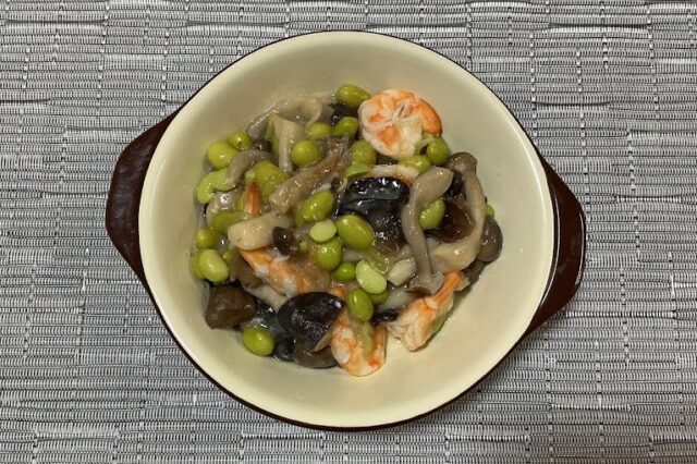 エビと枝豆のとろみ炒め★