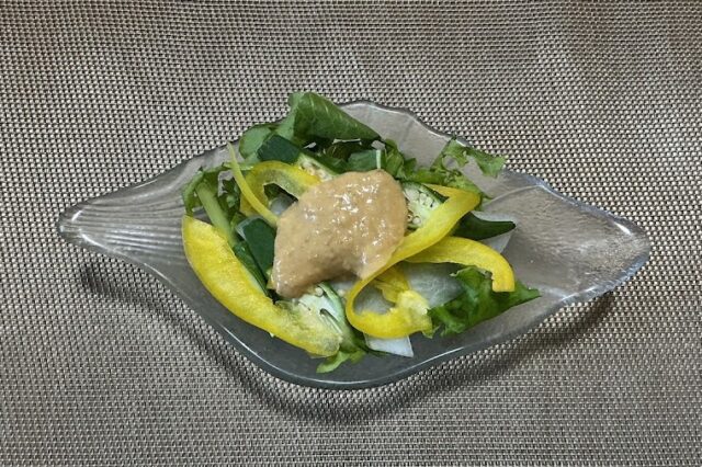 野菜サラダ《豆乳柚子胡椒ドレ》★