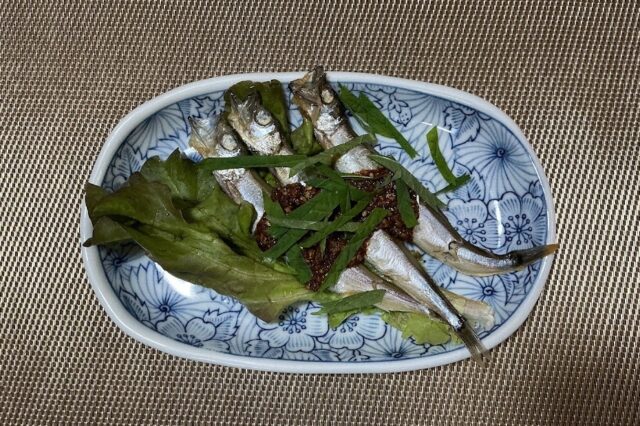 魚のオイル蒸し薬味ダレ★