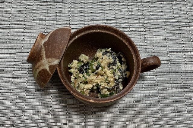 にがなと切干大根の中華風白和え(桜エビ入り)
