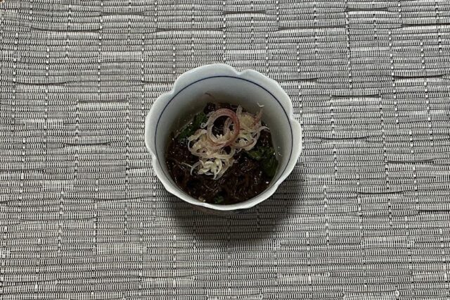 もずくとモロヘイヤの酢の物✳︎
