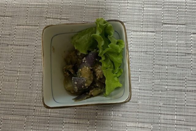 ナスのゴマ味噌和え