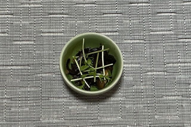 もやしときのこの辛し和え